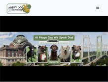 Tablet Screenshot of happydogsouthsound.com